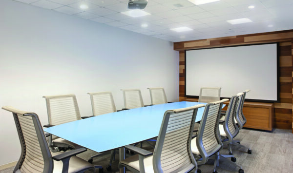 Osvětlení Biolux v zasedací místnosti