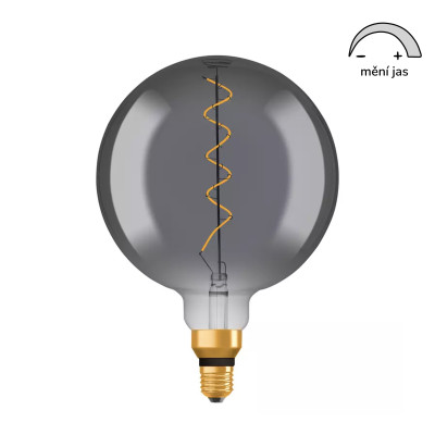 LED žárovka Vintage E27 4W 1800K G200 stmívatelná