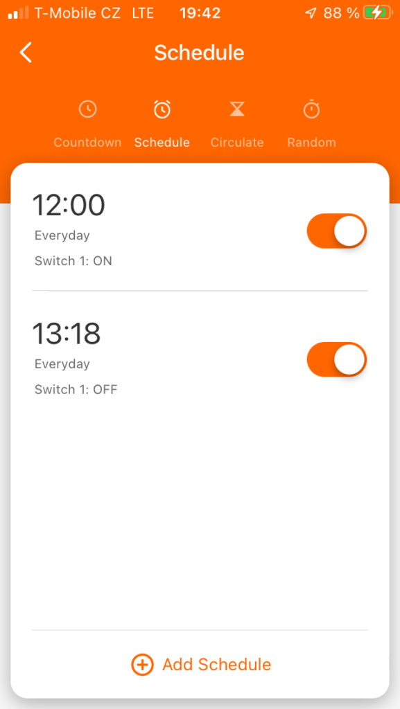 Chytrá zásuvka SUN@Home - nastavení vlastní automatizace
