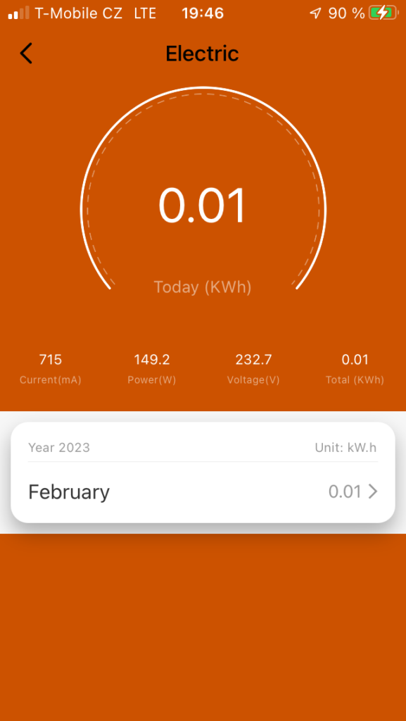 Chytrá zásuvka SUN@Home - měření spotřeby