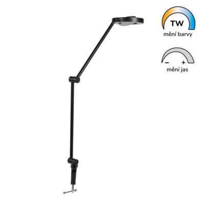 Chytrá stolní lampa PANAN DESK SUN@Home Ra98 s klipem | černá