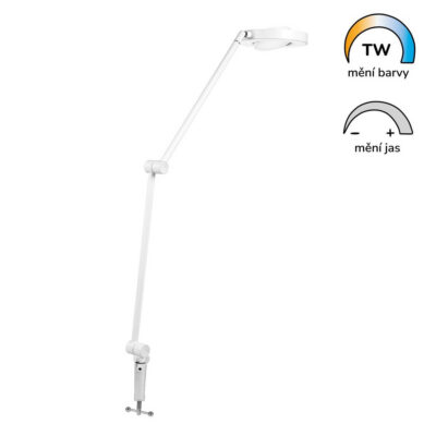 Chytrá stolní lampa PANAN DESK SUN@Home Ra98 s klipem | bílá