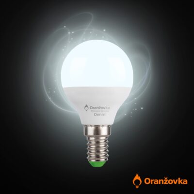 LED žárovka ORANŽOVKA Denní E14 9W 4000K | baňka