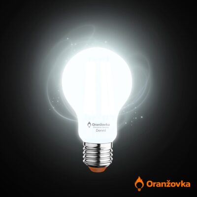 LED žárovka ORANŽOVKA Denní E27 12W 4000K