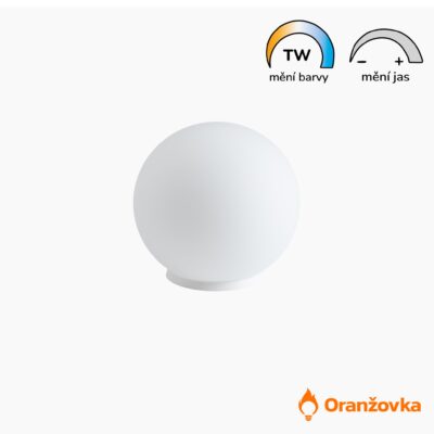 Měsíční lampa ORANŽOVKA skleněné 300 mm | se žárovkami